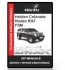 Thumbnail Isuzu D Max  / Holden Colorado / Rodeo RA7 Workshop Manual