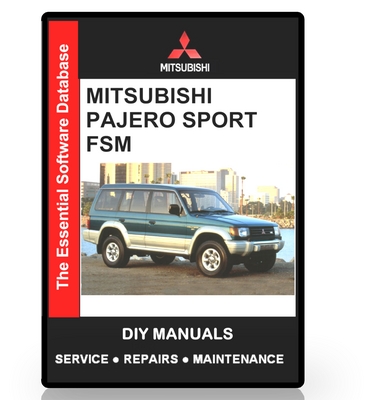 Product picture Mitsubishi Pajero Sport / Challenger Workshop Manual 