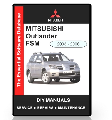 Product picture Mitsubishi Outlander Workshop Manual 