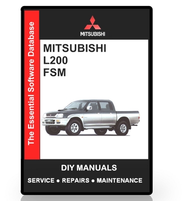 Product picture Mitsubishi L200 Series Workshop Manual 1992 2002
