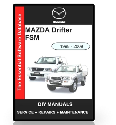 Product picture Mazda Drifter Workshop Manual 1998 - 2009