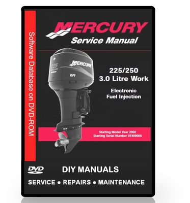 Product picture Mercury SaltWater Outboard Manual 225250hp