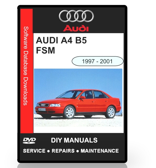 Product picture AUDI A4 B5 WORKSHOP SERVICE MANUAL 1997 2001