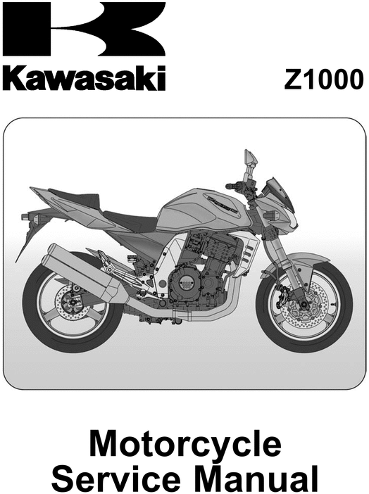 Product picture Kawasaki Z1000 Service Manual
